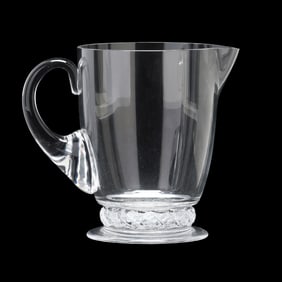 Lalique,  Saint Hubert  Crystal Pitcher