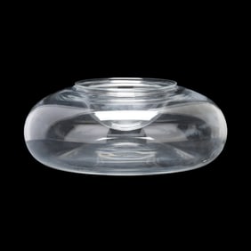 Modernist Baccarat Crystal Caviar Server in Box