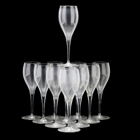 Eleven Baccarat "St. Remy" Crystal Water Goblets