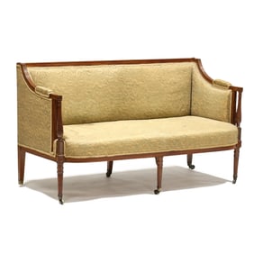 Edwardian Upholstered Fruitwood Sofa