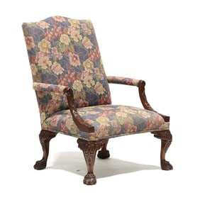 Henredon,  Natchez Collection  Irish Chippendale Style Library Chair