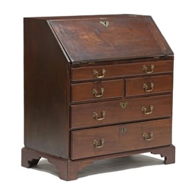 George III Mahogany Slant Front Desk