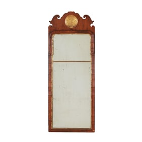 Queen Anne Parcel Gilt Walnut Mirror