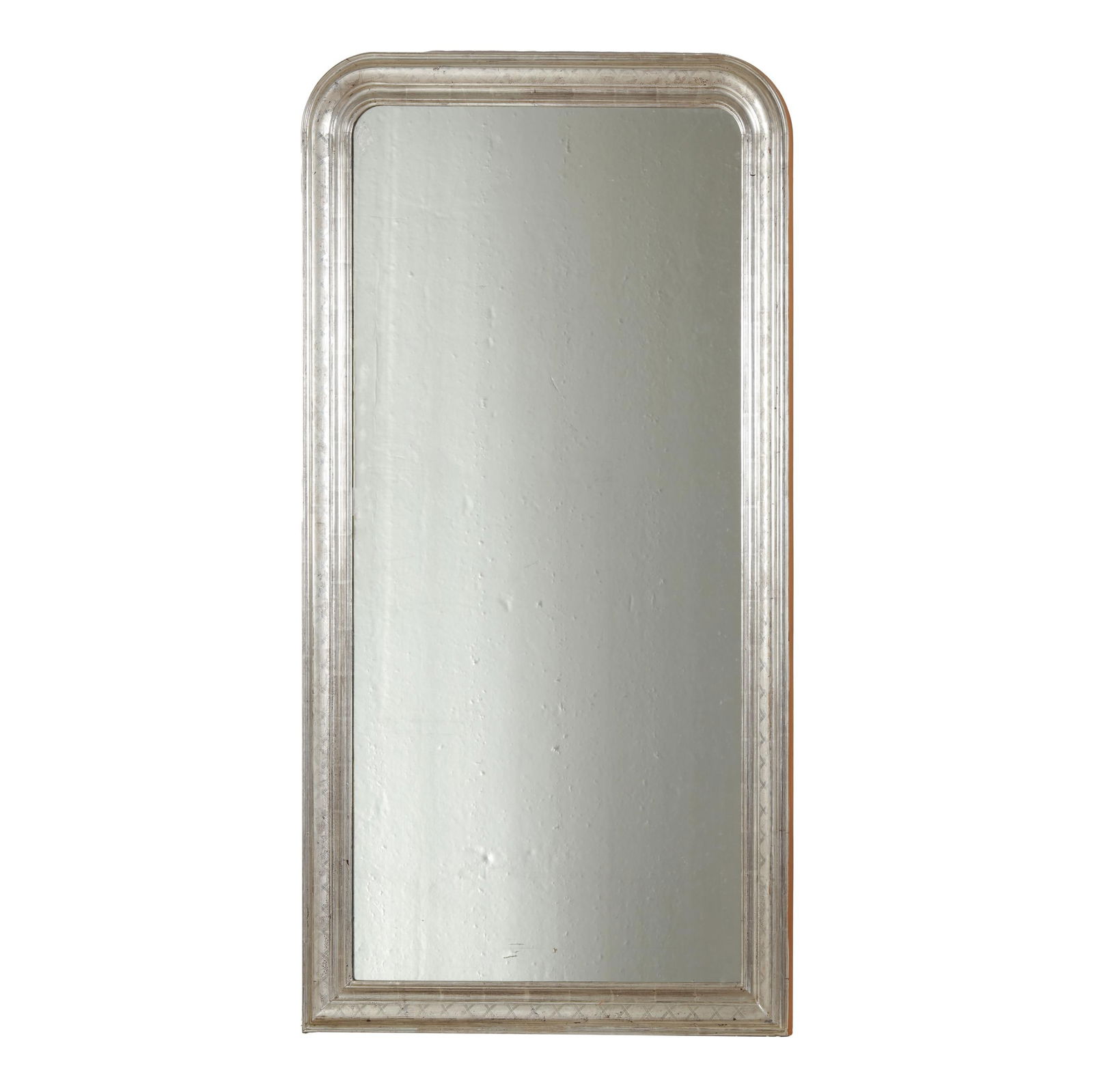 Large Louis Philippe Style Silvered Mirror (1 of 7)