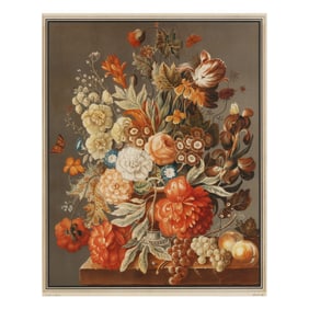After Joseph Nigg (Austria, 1782-1863),  Bouquet of Autumn Flowers