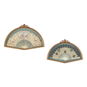 Two Framed Antique French Fans