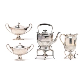 A Collection of Silver-Plated Serving Accessories