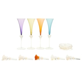Rosenthal Versace  Medusa Lumiere  Crystal Tableware Set of Ten