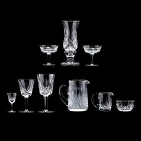 (33) Pieces of Assorted Waterford  Lismore  Crystal