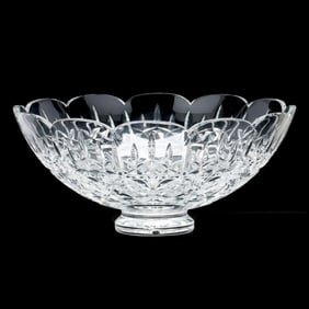 Large Waterford  Lismore  Crystal Footed Center Bowl