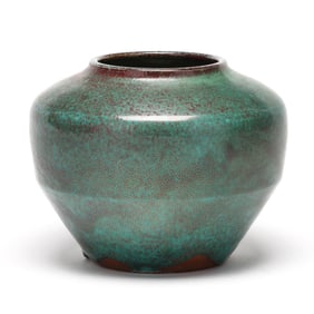 Ben Owen Master Potter (Seagrove, NC, 1904-1983), Chinese Blue Vase