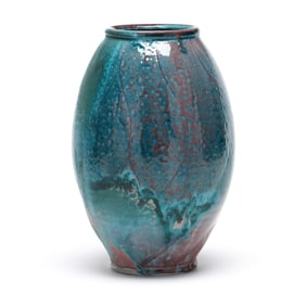 Ben Owen III (Seagrove, NC, b. 1968), Chinese Blue Melon Vase