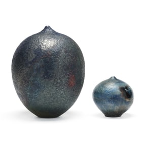 Shirley Cadmus (NC), Two Art Pottery Vases