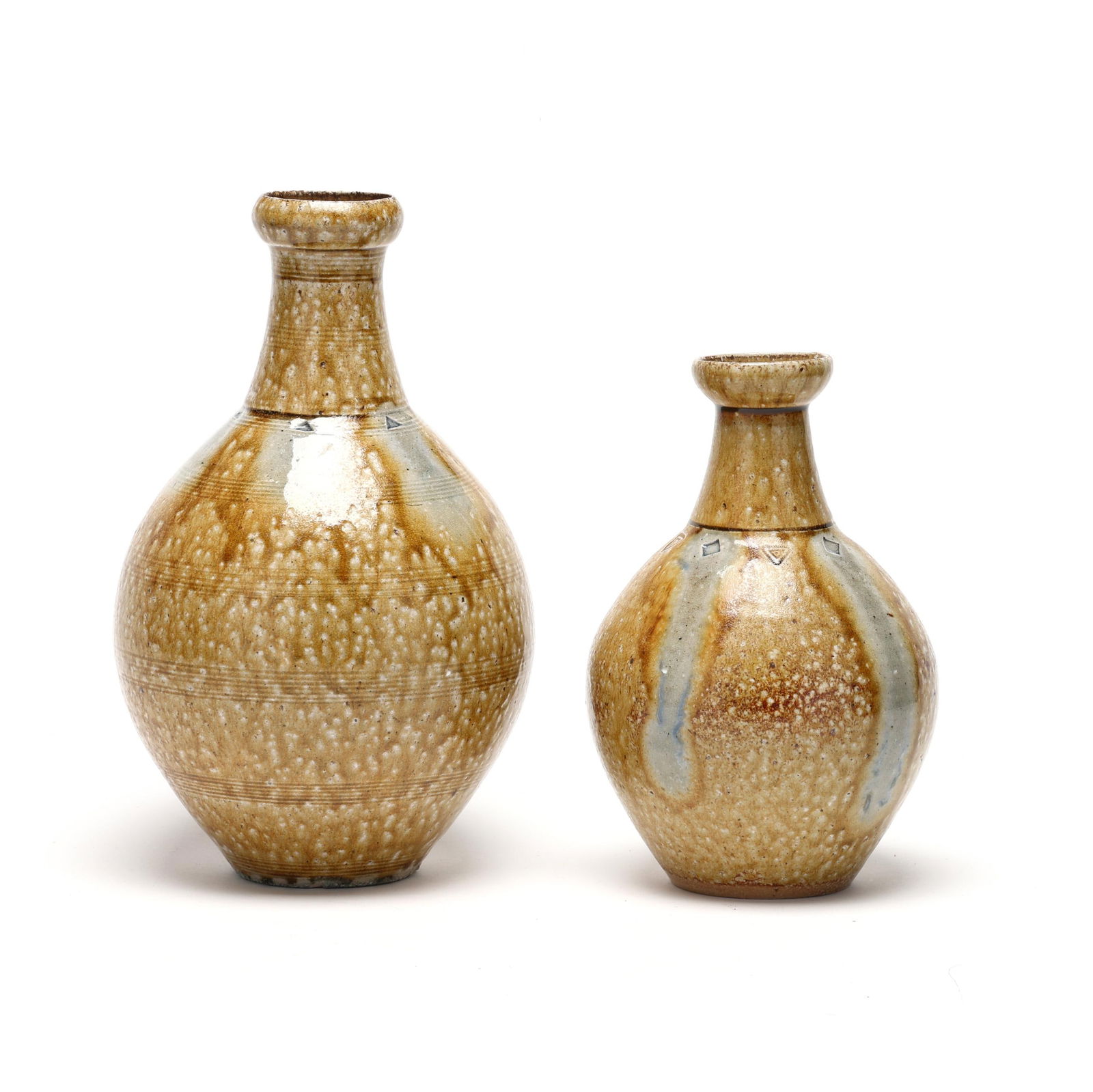 Mark Hewitt (NC, b. 1955), Two Decorated Vases (1 of 7)