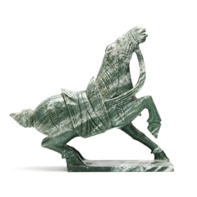 A Chinese Tang Style Hardstone Horse