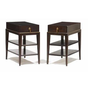Hickory White, Pair of Contemporary Bedside Stands