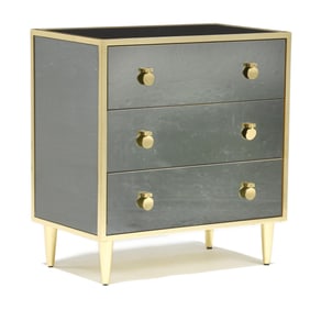 Modern History, Mirrored Diminutive Chest of Drawers