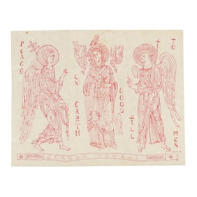 Claude Howell (NC, 1915-1997), Collection of (13) Christmas Cards