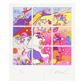 Peter Max (American, b. 1937),  Cosmic Profile