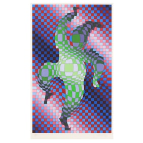 Victor Vasarely (Hungarian, 1906-1997),  Harlequin