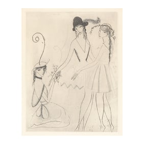 Marie Laurencin (French, 1885-1956),  Trois Jeunes Filles