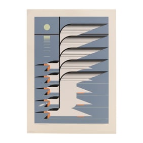 Charley Harper (American, 1922-2007),  Skimmerscape