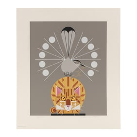 Charley Harper (American, 1922-2007),  Catnip