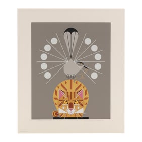 Charley Harper (American, 1922-2007),  Catnip