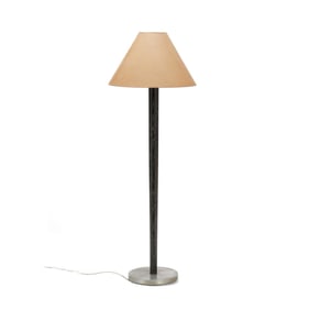 Vintage Cerused Oak Floor Lamp with Shade