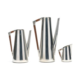 Royal Holland Pewter, Mid-Century Modern Three Piece Coffee/Tea Set