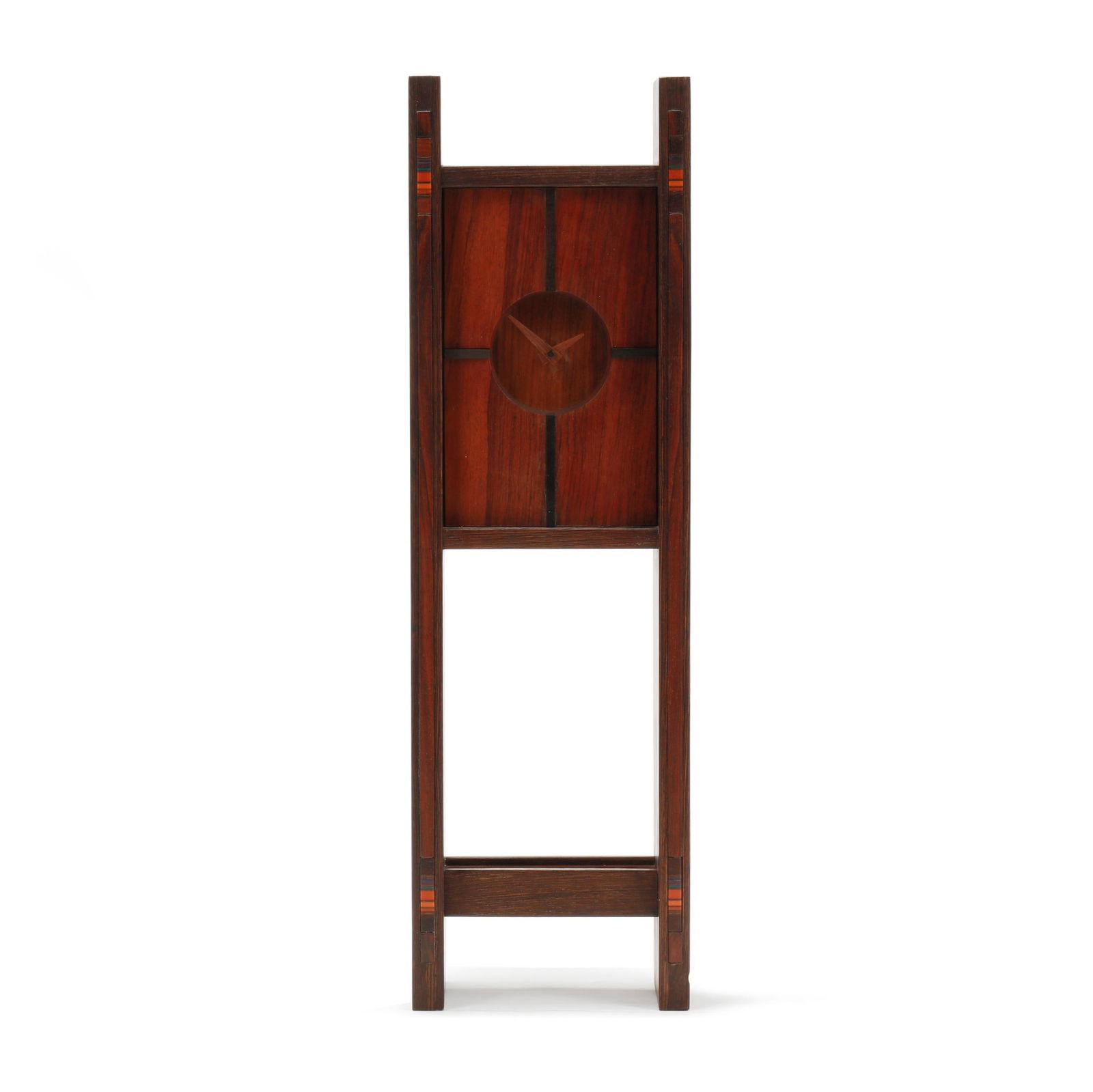 Robert McKeown, Inlaid Rosewood Mantel Clock (1 of 10)