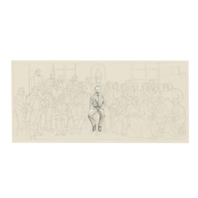 Bernard Murray Martin (American, 1935-2021),  Matisse with His Students