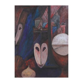 John A. Wedda (American, 1911-2014), Still Life with Masks