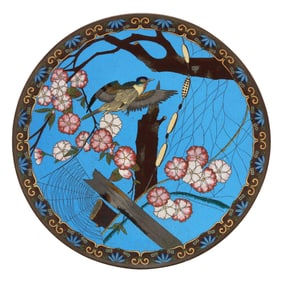 An Impressive Japanese Cloisonne Charger
