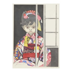 Sekino Jun'ichiro (Japanese, 1914-1988),  Girl in Kimono