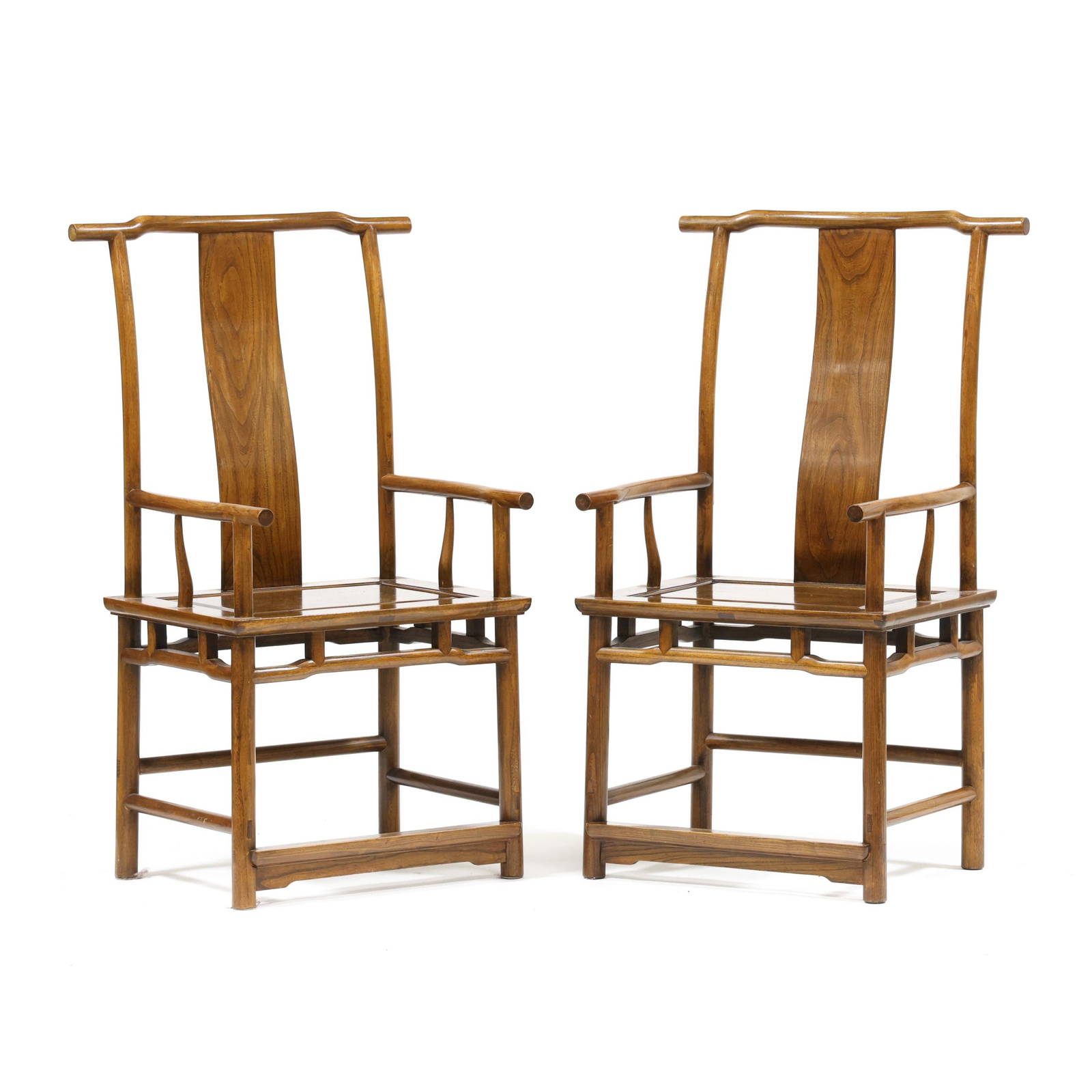 A Pair of Chinese Official's Hat Chairs