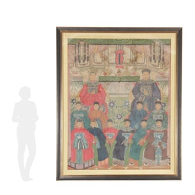 A Monumental Chinese Ancestor Painting on Silk