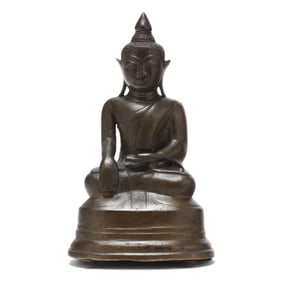 A Southeast Asian Bronze Seated Buddha