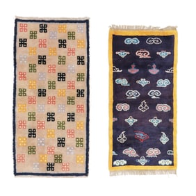 Two Chinese Ningxia Rugs
