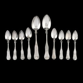 Collection of Ten Coin Silver Spoons