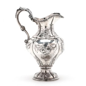 Baltimore Sterling Silver Wine Ewer, Mark of A. E. Warner