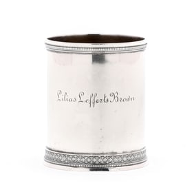 Tiffany & Co. Early Sterling Silver Mug, Mark of J. C. Moore & Son