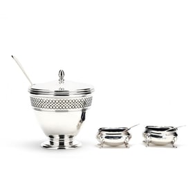 Tiffany & Co. Sterling Silver Sugar and Salt Serving Group