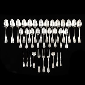 Collection of Tiffany & Co. Palm Sterling Silver Flatware