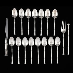 Collection of Tiffany & Co. Bamboo Sterling Silver Flatware