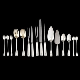 Sixteen Pieces of Tiffany & Co. St. Dunstan Sterling Silver Flatware