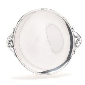 Modernist Sterling Silver Serving Tray