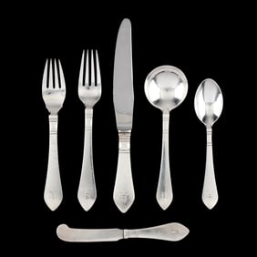 Georg Jensen Continental Sterling Silver Flatware Service