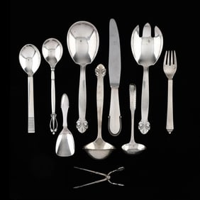 Assortment of Georg Jensen Sterling Silver Flatware