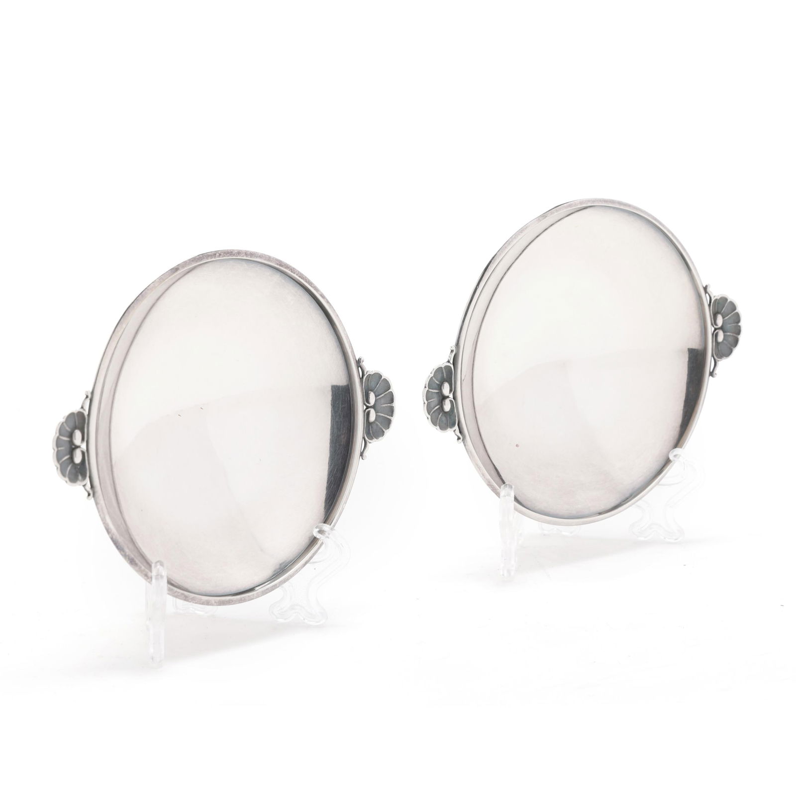 Pair of Georg Jensen Danish Sterling Silver Shell Dishes, No. 355G (1 of 5)